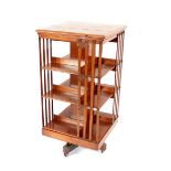 A Maple & Co. mahogany revolving bookcase, 60cm wi