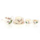 A Wedgwood floral decorated breakfast set