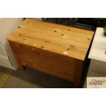 A pine storage box