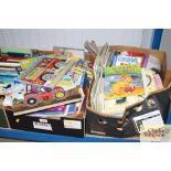 Two boxes of children's books