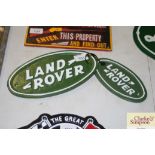 Two reproduction Land Rover signs (170)