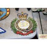 A reproduction Royal Engineers plaque (147)