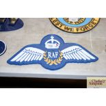 A reproduction RAF plaque (142)