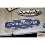 A reproduction Station Masters plaque (144)