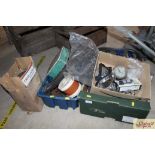 A large quantity of vintage car parts, goggles, cl