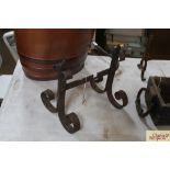 A 19th Century wrought iron boot scraper