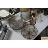 Two wire egg baskets