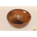 A 19th Century elm kitchen bowl