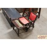 A Victorian metamorphic child's chair with train d