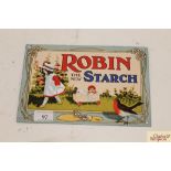 A "Robin Starch" enamel sign by Garnier circa. 197