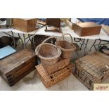 A quantity of wicker baskets (5)