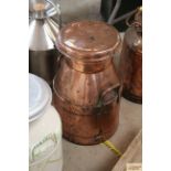 A coppered CWS milk churn