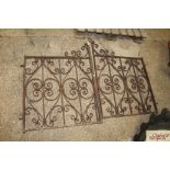 A pair of ornate garden gates approx. 3ft high in