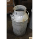 A large alloy milk churn (no lid)