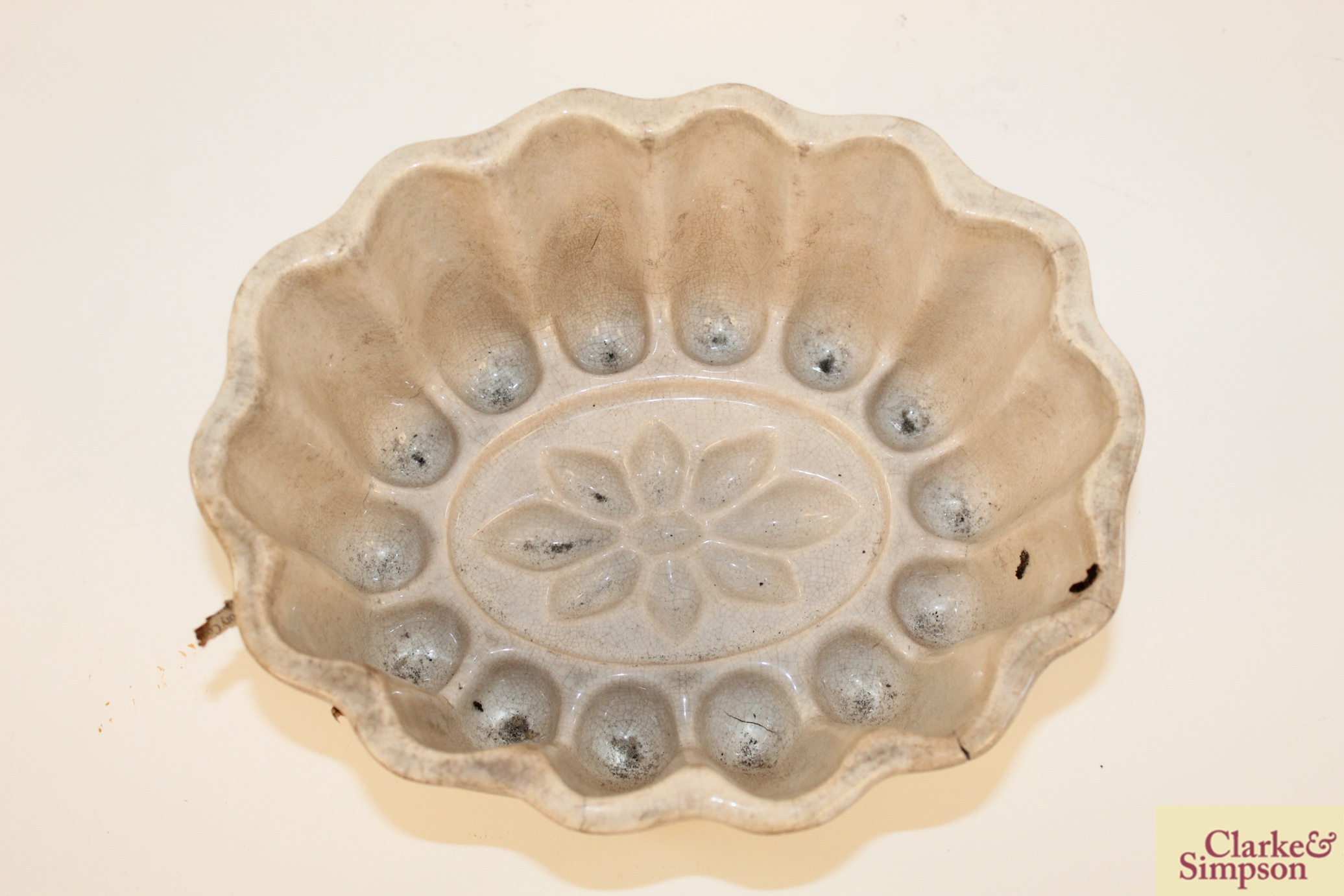Three Victorian stoneware jelly moulds - Image 8 of 13