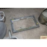 A vintage galvanised window frame