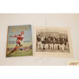 1949/50 The Book of Football for boys and a print