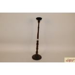 A 19th Century turned wooden wig stand