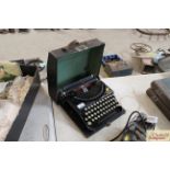 A vintage Remington portable typewriter in origina