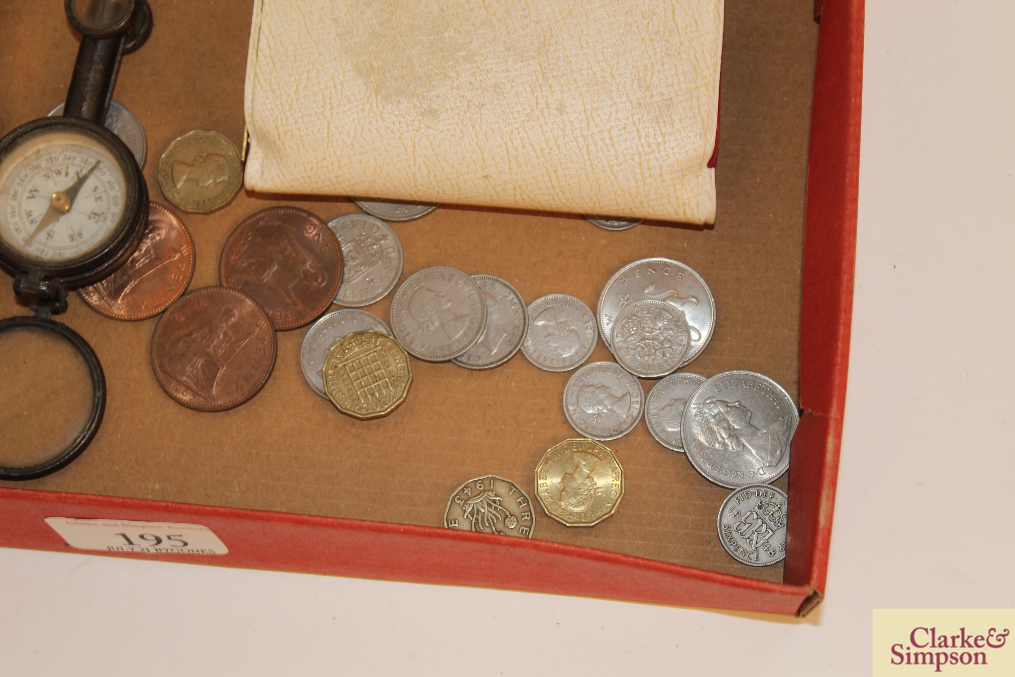 A metalware drawing instrument box; a compass; va - Image 2 of 6