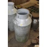 A large alloy milk churn (no lid)