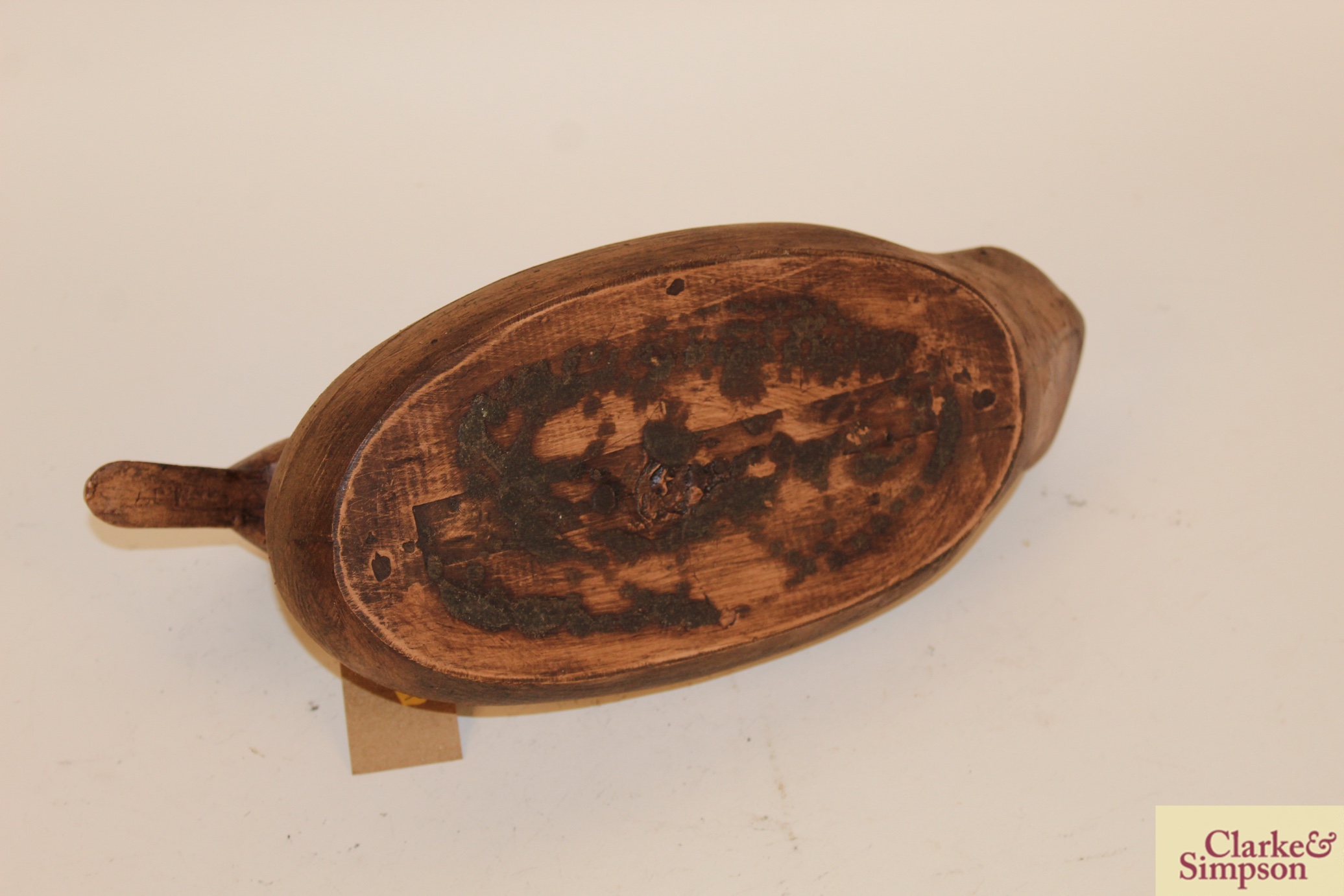 An old wooden decoy duck - Image 4 of 4