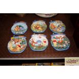 Six Bradford Exchange Winnie the Pooh plates