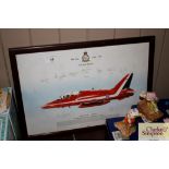 A Red Arrows signed by the pilots, 30 Year Anniver