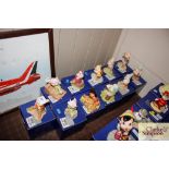 Eleven Royal Doulton Disney showcase collection figurines with original boxes