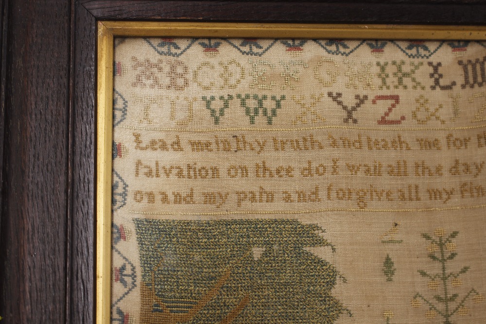 A 19th Century sampler, decorated with alphabet, n - Image 5 of 8