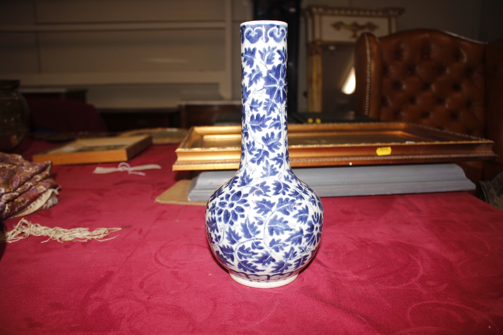 A pair of 19th Century Chinese bottle vases, having all over floral decoration, 27cm high; and a - Image 21 of 24