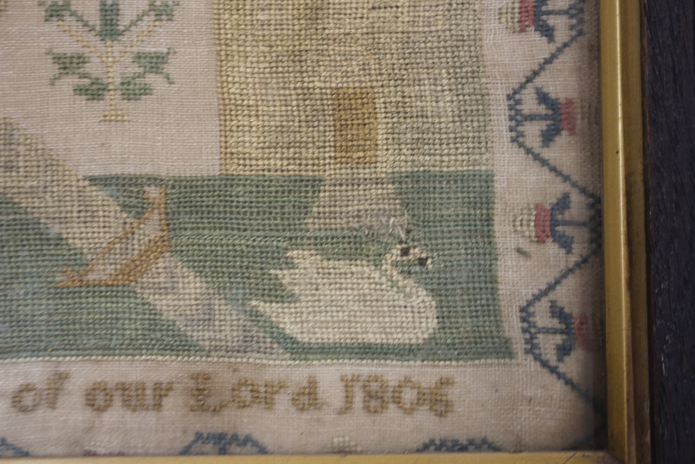A 19th Century sampler, decorated with alphabet, n - Image 4 of 8