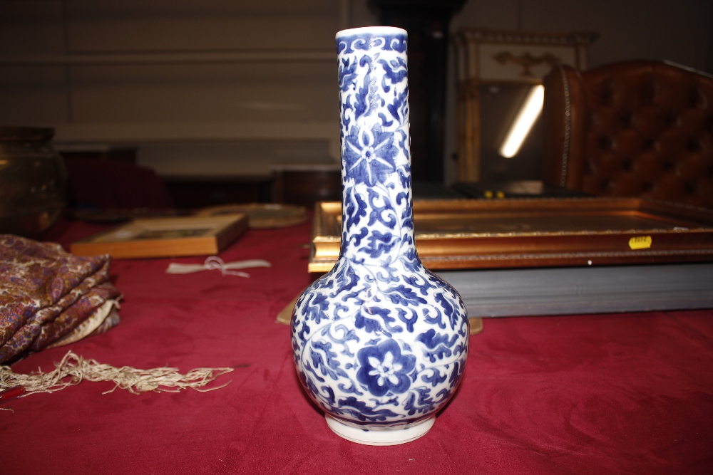 A pair of 19th Century Chinese bottle vases, having all over floral decoration, 27cm high; and a - Image 14 of 24