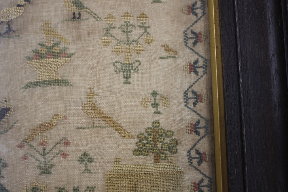 A 19th Century sampler, decorated with alphabet, n - Image 6 of 8