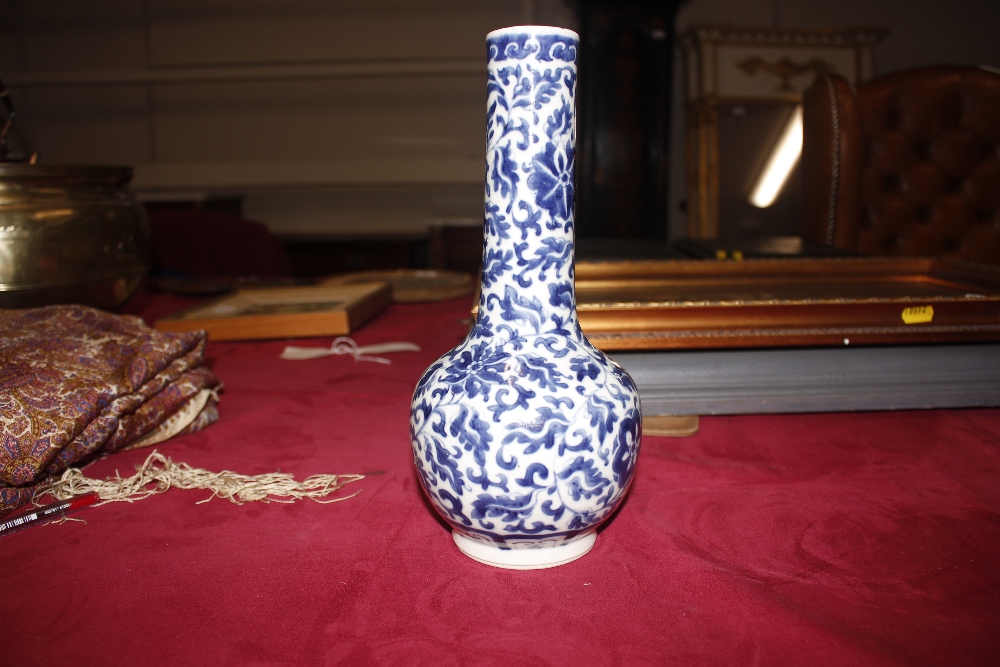 A pair of 19th Century Chinese bottle vases, having all over floral decoration, 27cm high; and a - Image 15 of 24