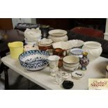 A quantity of various china to include cloisonné v