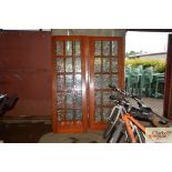 Five glass panel doors