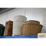 A quantity of wicker baskets