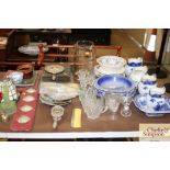 A large collection of various china and glass, dre