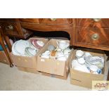 A quantity of various tea and dinnerware etc.