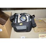A Fuji Film GA645ZI camera in carrying case