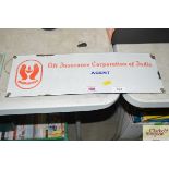 An enamel sign for "Life Insurance Corporation of