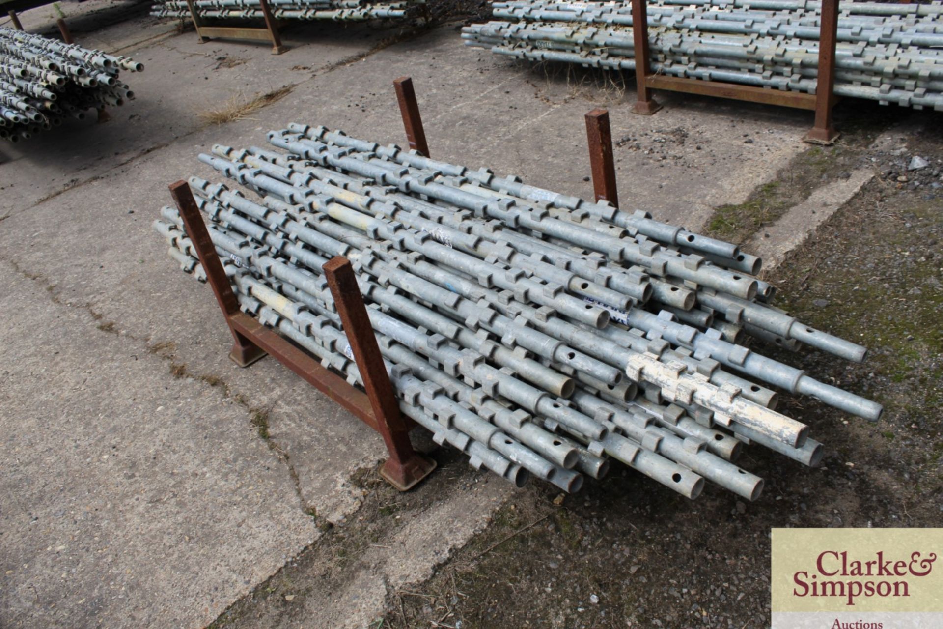 Stillage of Haki Scaffolding Standard S uprights. Mainly 2m. - Image 2 of 6