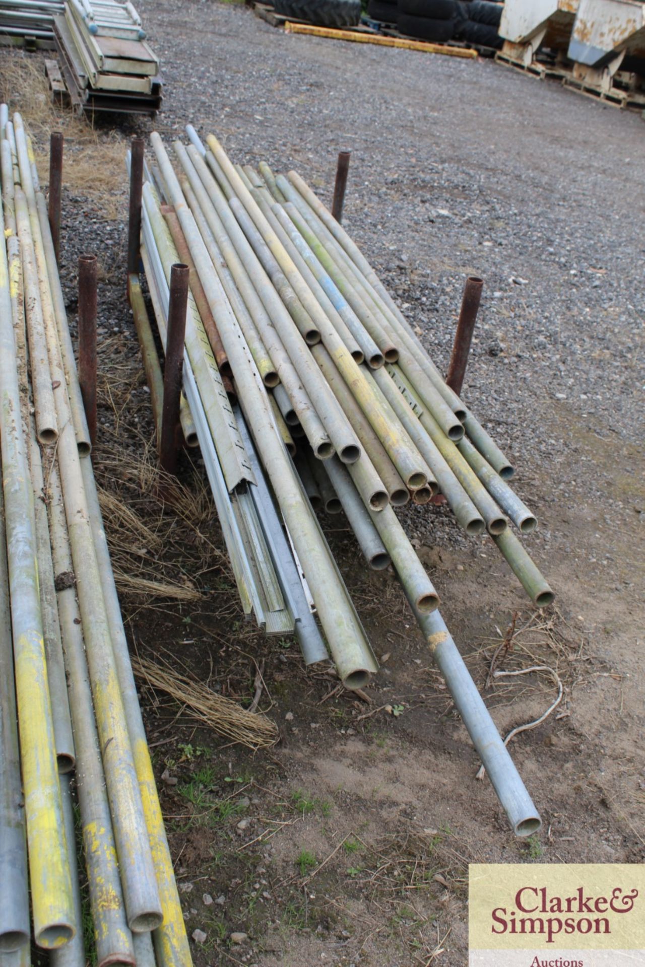 Stillage of scaffold poles. - Image 4 of 5