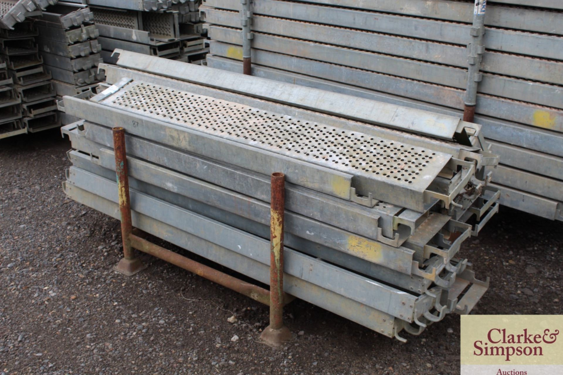 Stillage of Haki Scaffolding Steel and Aluminium Planks. Mainly 1964. - Image 2 of 4