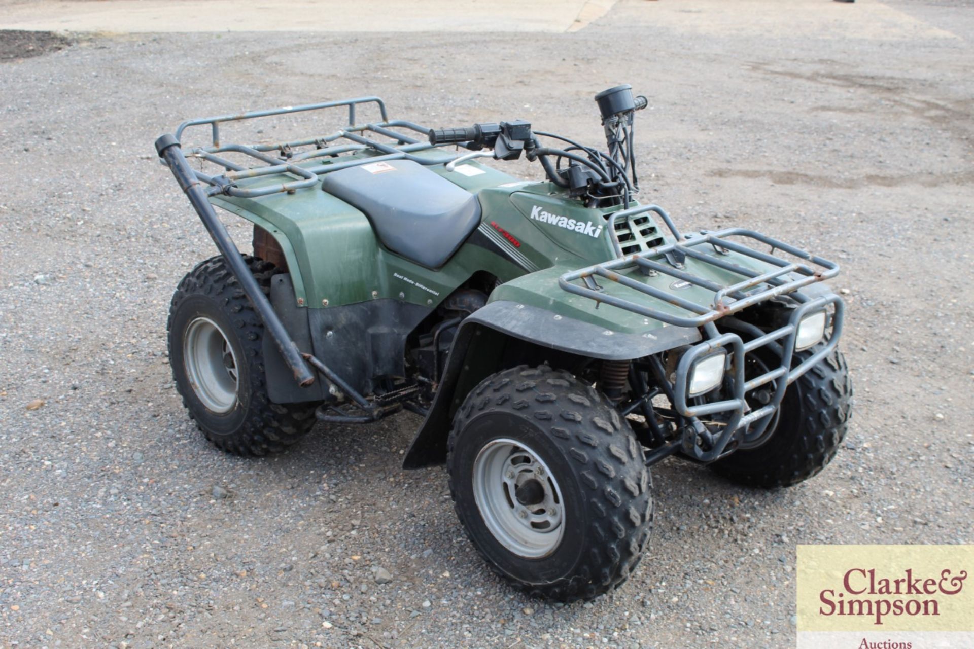 **CATALOGUE CHANGE** Kawasaki KLF 300B 2WD quad bike. 1,111 miles. 2005. Owned from new. Has - Image 7 of 17