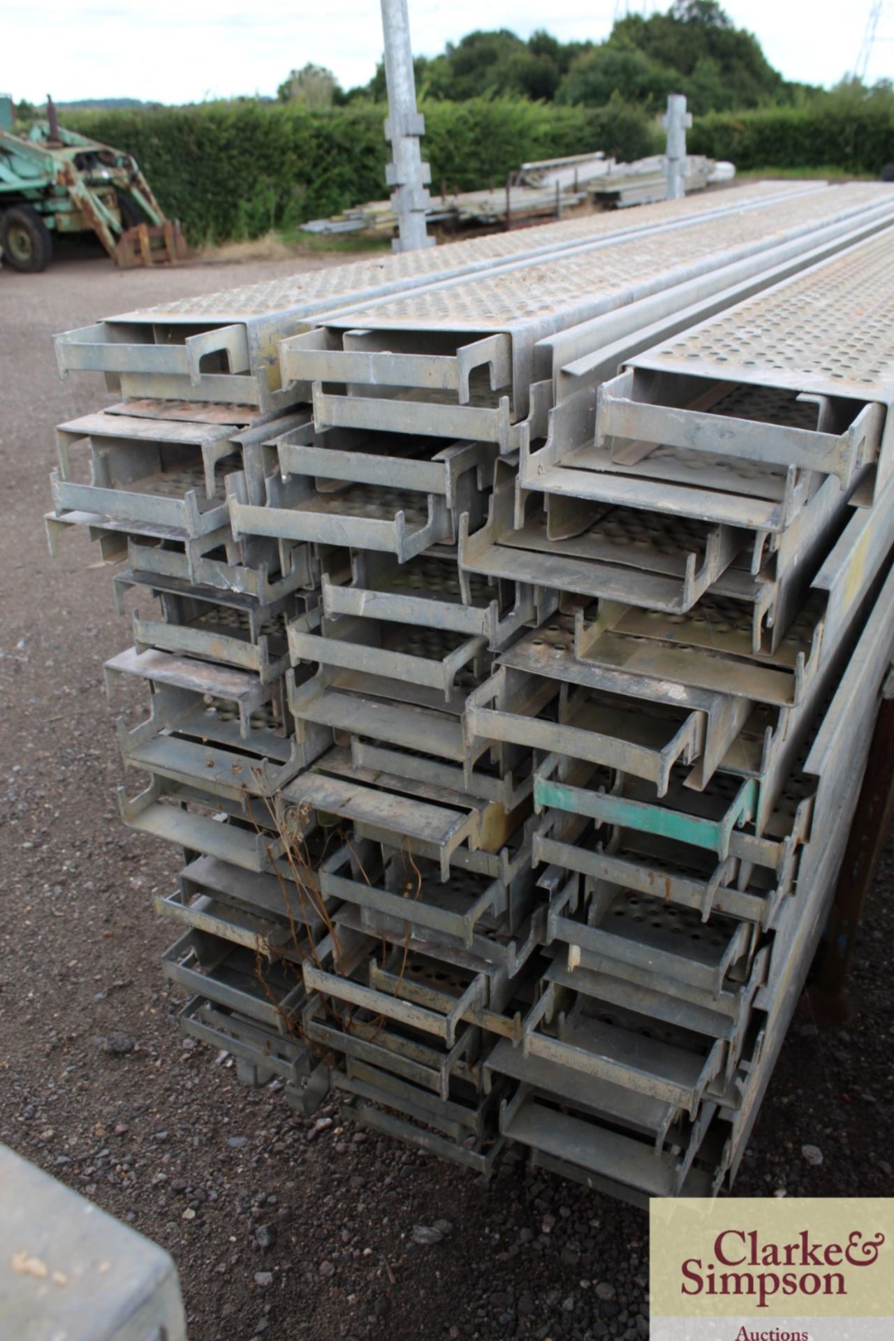 Stillage of Haki Scaffolding Steel Planks. Mainly 3050. - Image 5 of 6