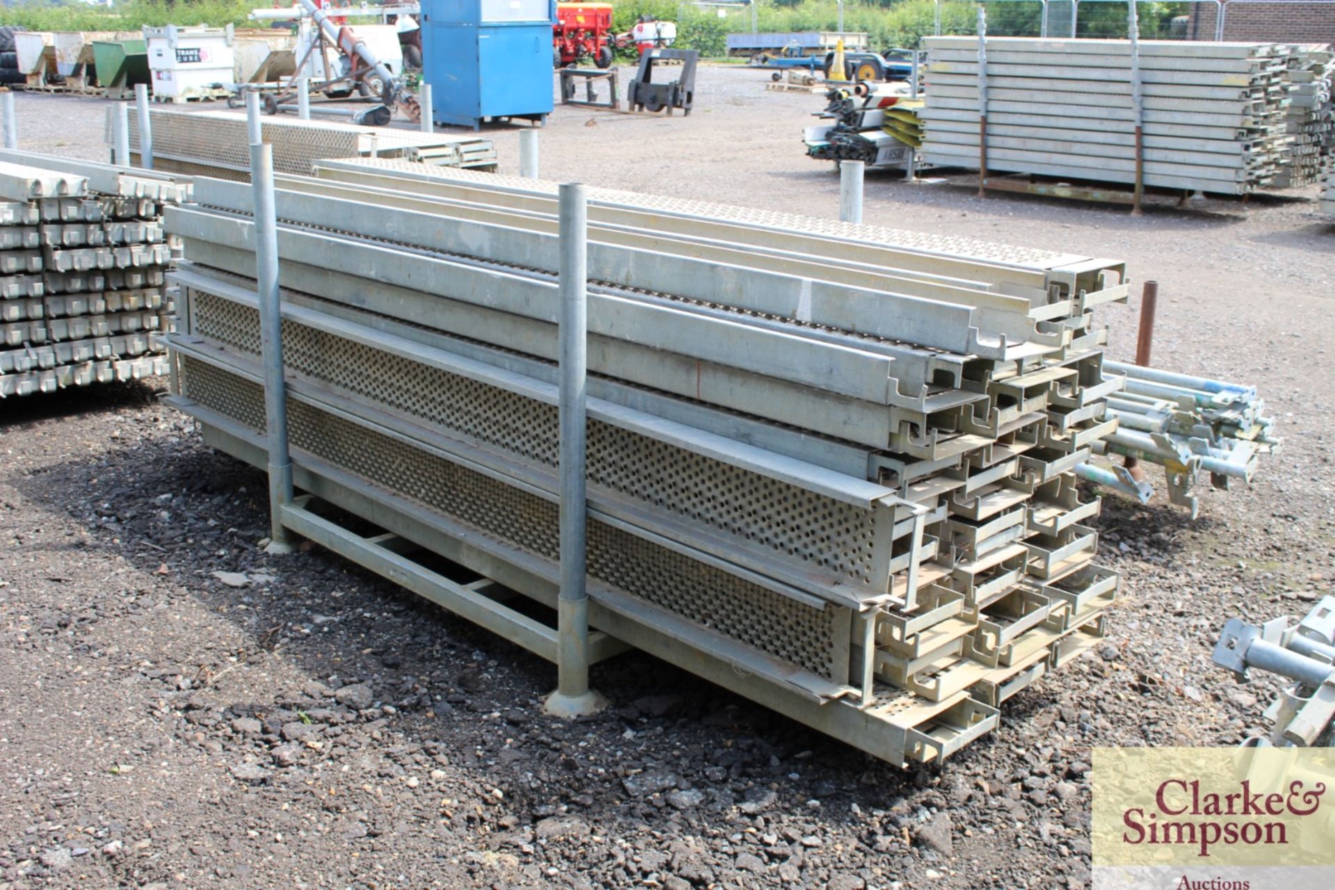 Stillage of Haki Scaffolding Steel Planks. Mainly 3050. - Image 4 of 6