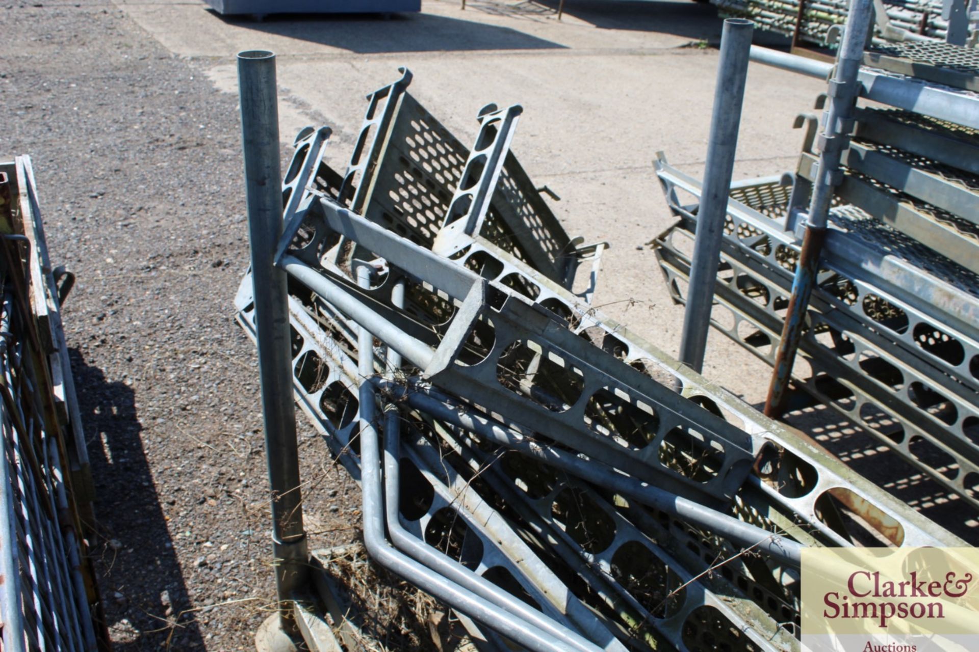 Stillage of Haki Scaffolding Staircase components. - Image 5 of 6