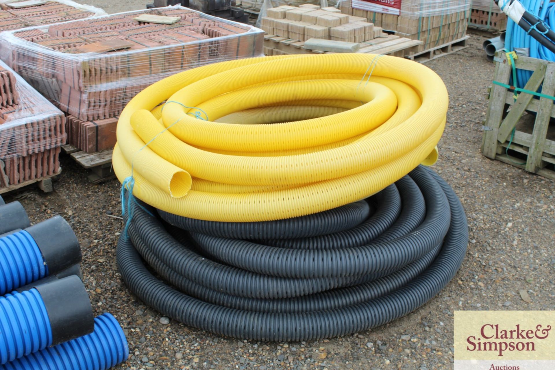Quantity of perferated drainage pipe.